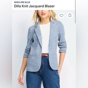 Stitch Fix Skies Are Blue Dilla Knit Jacquard Blazer